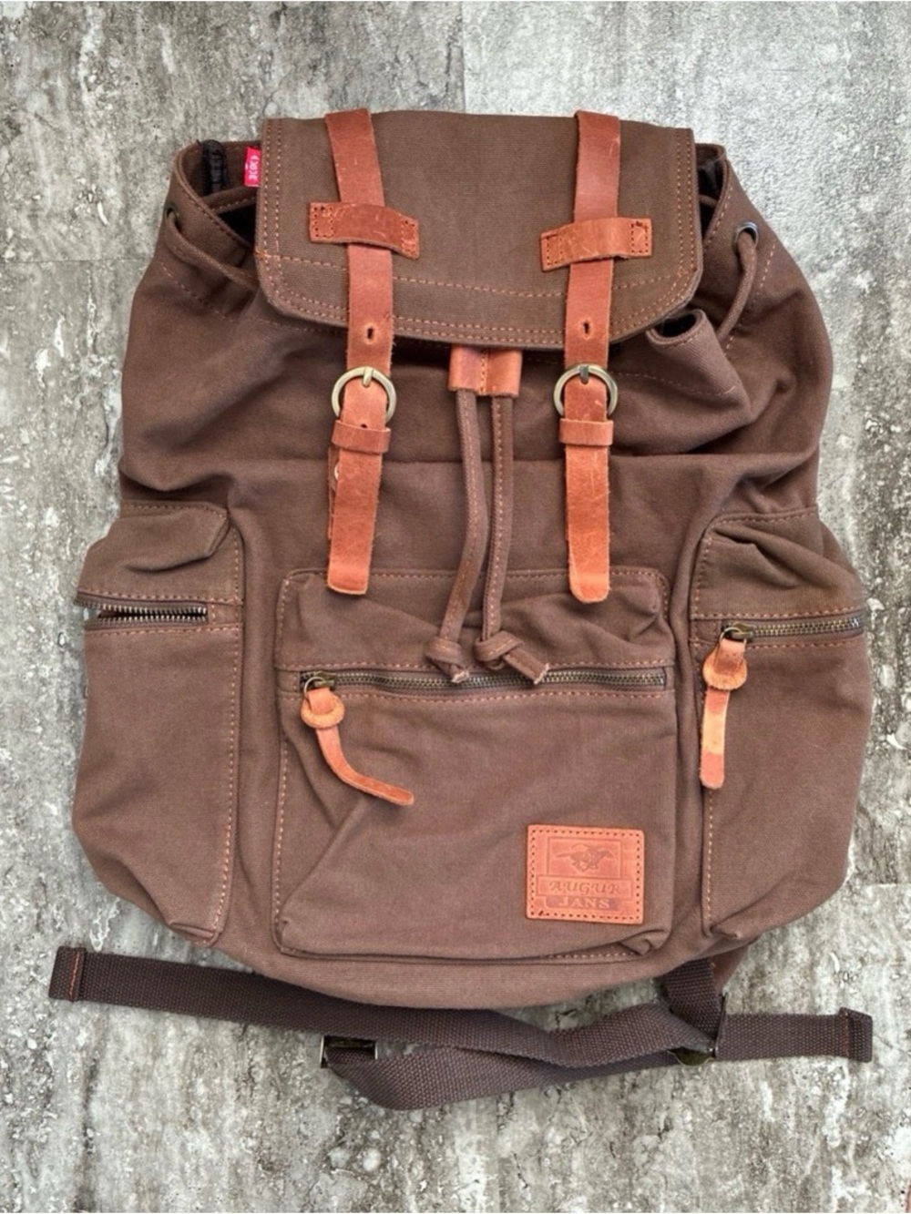 Augur Strauss & Co. JANS canvas backpack, NWT